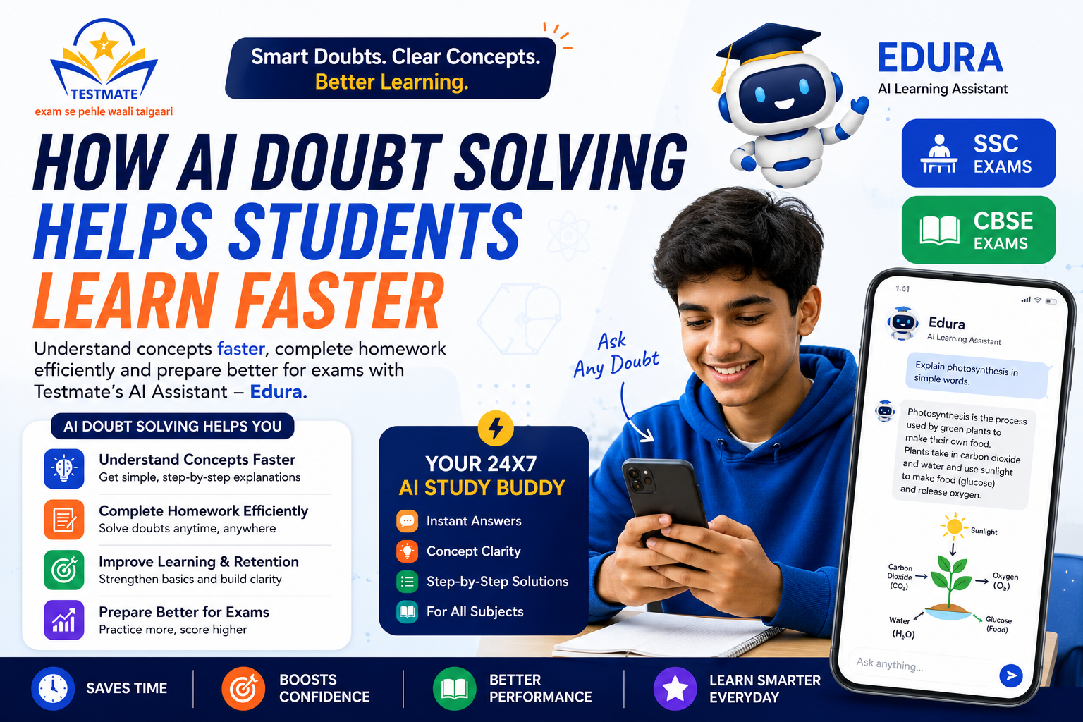 How AI Doubt Solving Helps Students Learn Faster | AI Learning App for SSC & CBSE Students | Testmate